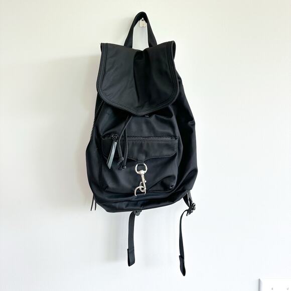 Rebecca Minkoff Bikeshare Nylon Backpack Black - Picture 1 of 8